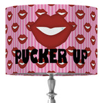 Lips (Pucker Up) 16" Drum Lamp Shade - Fabric