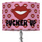 Lips (Pucker Up) 16" Drum Lamp Shade - Fabric