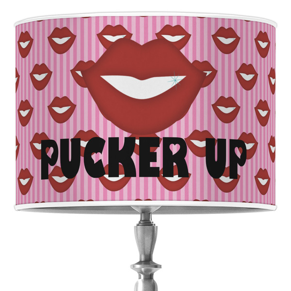 Custom Lips (Pucker Up) 16" Drum Lamp Shade - Poly-film