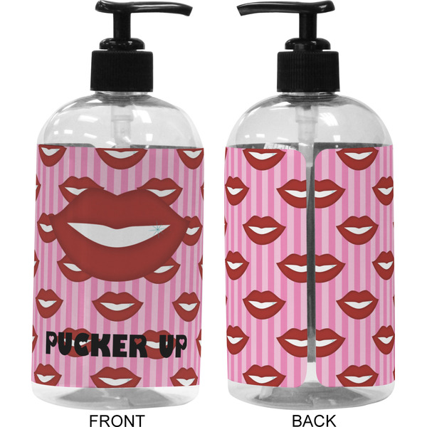 Lips (Pucker Up)  16 oz Plastic Liquid Dispenser (Approval)