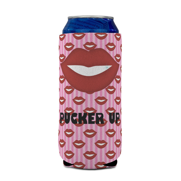 Lips (Pucker Up) 16oz Can Sleeve - FRONT (on can)