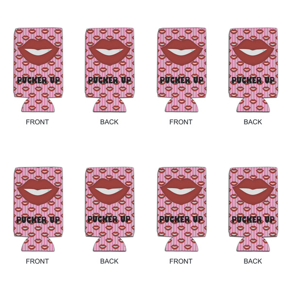 Lips (Pucker Up) 16oz Can Sleeve - Set of 4 - APPROVAL