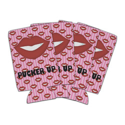 Lips (Pucker Up) Can Cooler (16 oz) - Set of 4