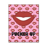 Lips (Pucker Up) Wood Print - 16x20