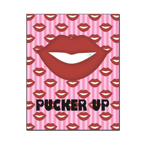Custom Lips (Pucker Up) Wood Print - 16x20