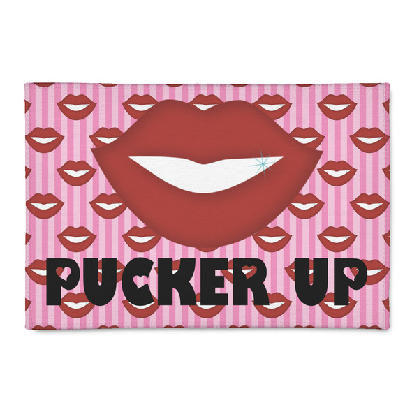 Custom Lips (Pucker Up) 2' x 3' Indoor Area Rug