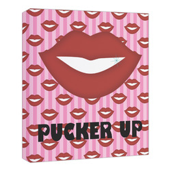 Lips (Pucker Up) Canvas Print - 20x24