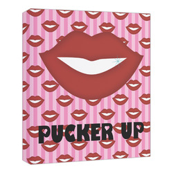 Lips (Pucker Up) Canvas Print - 20x24
