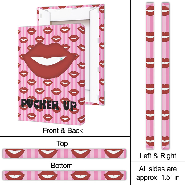 Lips (Pucker Up) 20x30 - Canvas Print - Approval