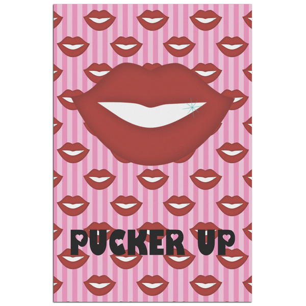 Custom Lips (Pucker Up) Poster - Matte - 24x36