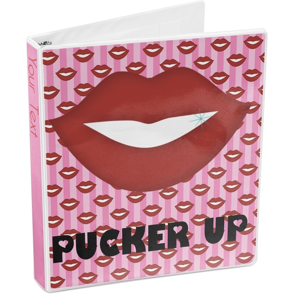 Lips (Pucker Up) 3-Ring Binder 3/4 - Main
