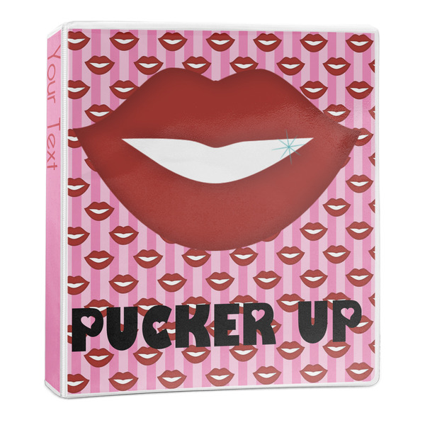 Custom Lips (Pucker Up) 3-Ring Binder - 1 inch