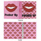 Lips (Pucker Up) 3 Ring Binders - Full Wrap - 1" - APPROVAL