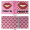 Lips (Pucker Up) 3 Ring Binders - Full Wrap - 2" - APPROVAL