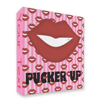 Lips (Pucker Up) 3 Ring Binder - Full Wrap - 2"
