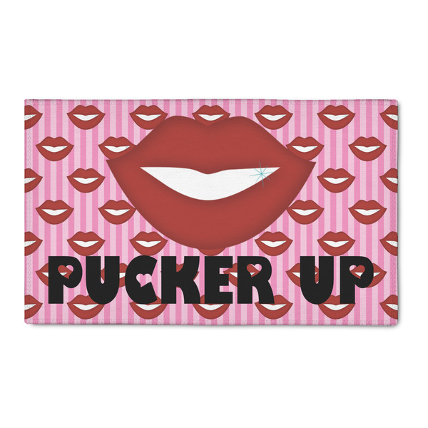 Custom Lips (Pucker Up) 3' x 5' Indoor Area Rug