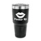 Lips (Pucker Up) 30 oz Stainless Steel Ringneck Tumblers - Black - FRONT