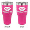 Lips (Pucker Up) 30 oz Stainless Steel Ringneck Tumblers - Pink - Double Sided - APPROVAL