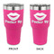 Lips (Pucker Up) 30 oz Stainless Steel Tumbler - Pink - Double Sided