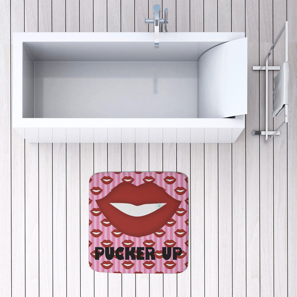 Lips (Pucker Up) 48x48 Foam Memory Mat - LIFESTYLE