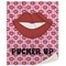 Lips (Pucker Up)  50x60 Sherpa Blanket