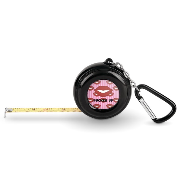 Custom Lips (Pucker Up) Pocket Tape Measure - 6 Ft w/ Carabiner Clip