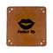 Lips (Pucker Up) 6" x 6" Leatherette Snap Up Tray - FLAT FRONT
