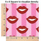 Lips (Pucker Up) 6x6 Swatch of Fabric