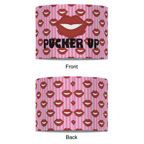 Lips (Pucker Up) 8" Drum Lampshade - APPROVAL (Fabric)