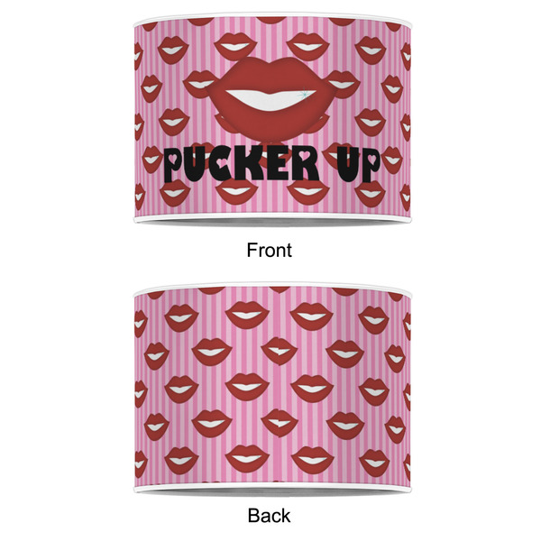 Lips (Pucker Up) 8" Drum Lampshade - APPROVAL (Poly Film)