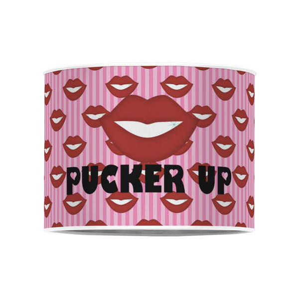 Lips (Pucker Up) 8" Drum Lampshade - FRONT (Poly Film)