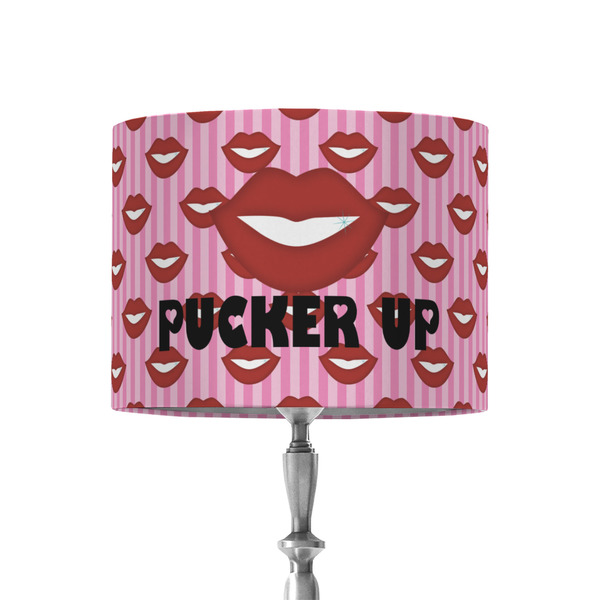 Custom Lips (Pucker Up) 8" Drum Lamp Shade - Fabric
