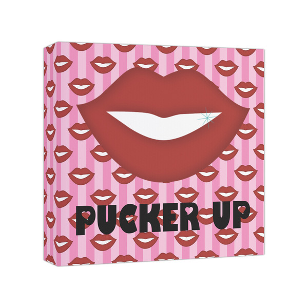 Custom Lips (Pucker Up) Canvas Print - 8x8