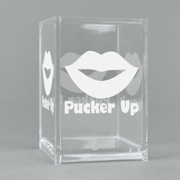 Custom Lips (Pucker Up) Acrylic Pen Holder