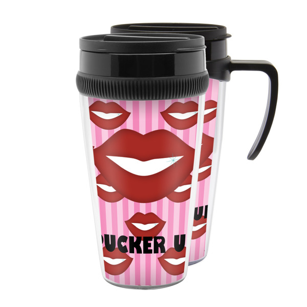 Custom Lips (Pucker Up) Acrylic Travel Mug