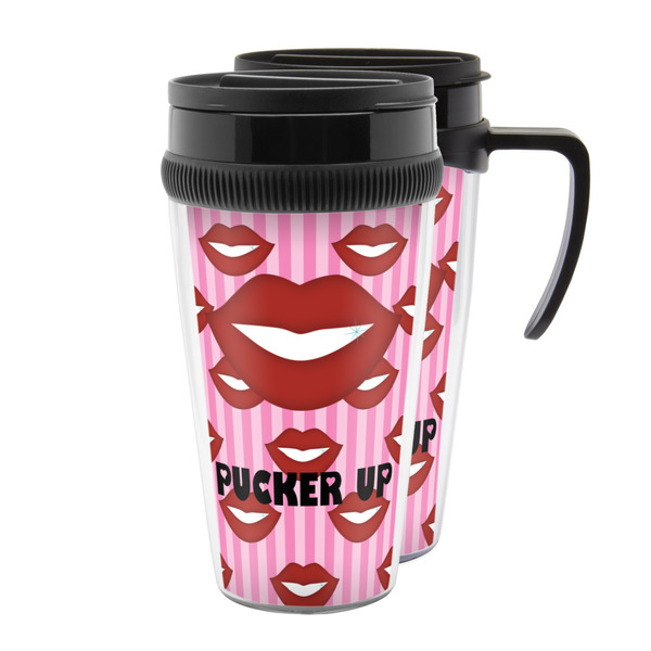 Custom Lips (Pucker Up) Acrylic Travel Mug