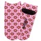 Lips (Pucker Up) Adult Ankle Socks - Single Pair - Front and Back