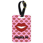 Lips (Pucker Up) Metal Luggage Tag