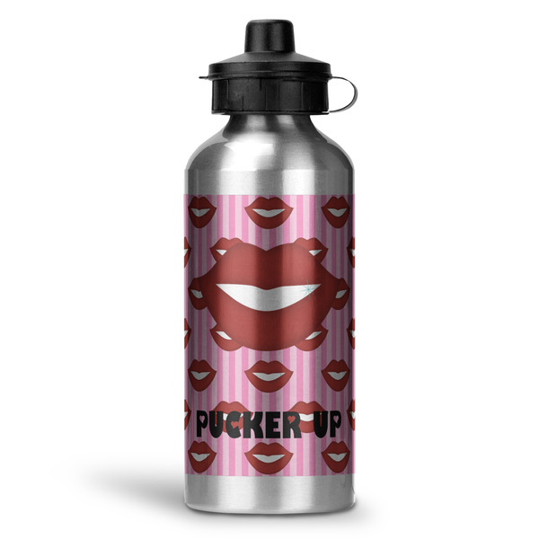 Custom Lips (Pucker Up) Water Bottles - 20 oz - Aluminum