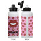 Lips (Pucker Up) Aluminum Water Bottle - White APPROVAL