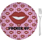 Lips (Pucker Up) 8" Glass Appetizer / Dessert Plates - Single or Set