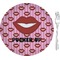 Lips (Pucker Up) 8" Glass Appetizer / Dessert Plates - Single or Set