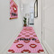 Lips (Pucker Up) Area Rug Sizes - In Context (vertical)
