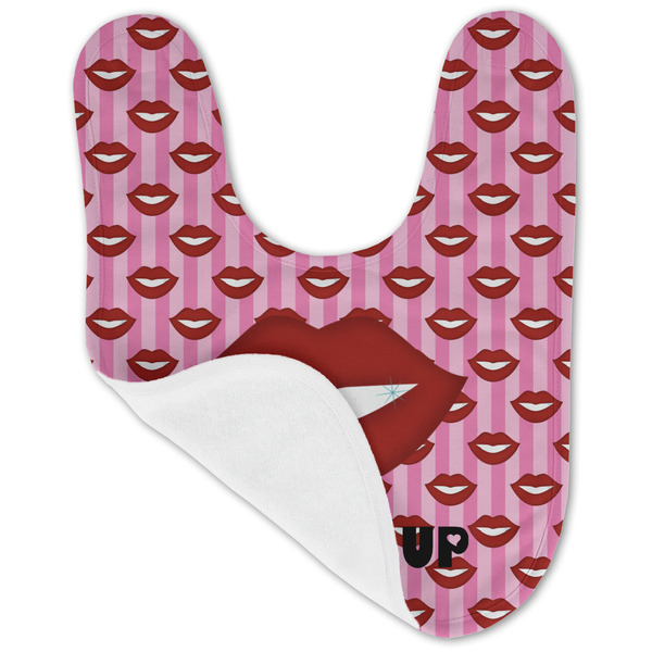 Lips (Pucker Up) Baby Bib - AFT folded