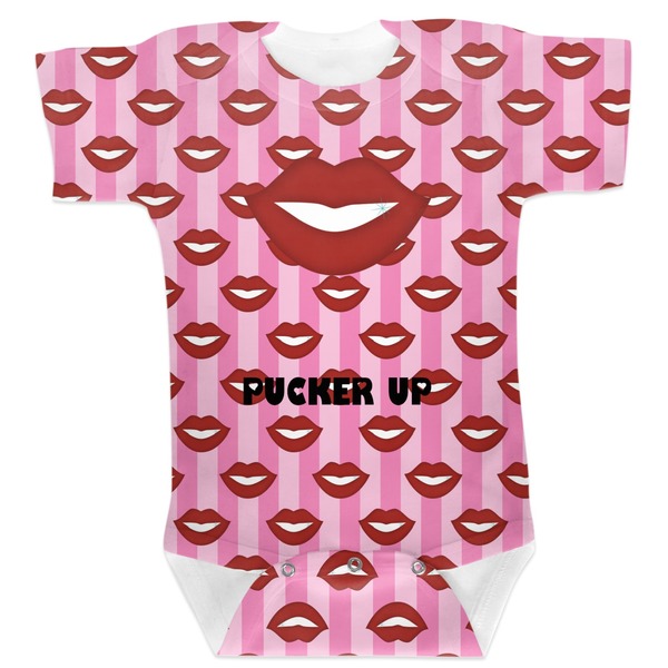 Custom Lips (Pucker Up) Baby Bodysuit