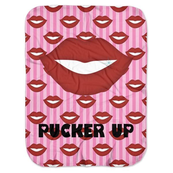 Custom Lips (Pucker Up) Baby Swaddling Blanket