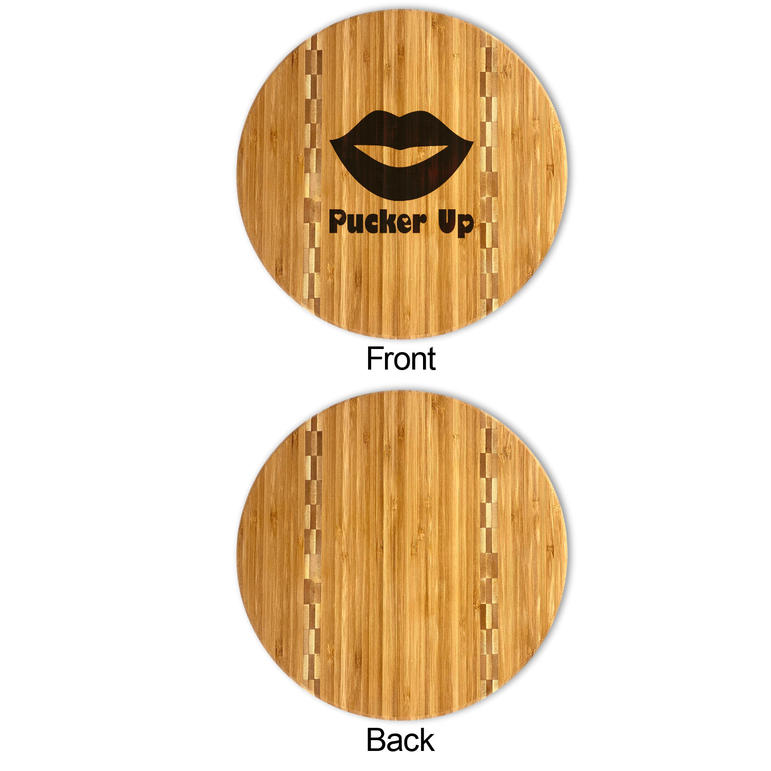 Custom Lips (Pucker Up) Bamboo Cutting Board