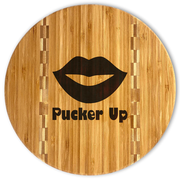 Custom Lips (Pucker Up) Bamboo Cutting Board