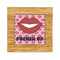 Lips (Pucker Up) Bamboo Trivet with 6" Tile - FRONT