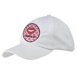 Lips (Pucker Up) Baseball Cap - White